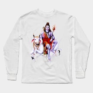 Shiv , shiva , bhole , om, , lord shiva Long Sleeve T-Shirt